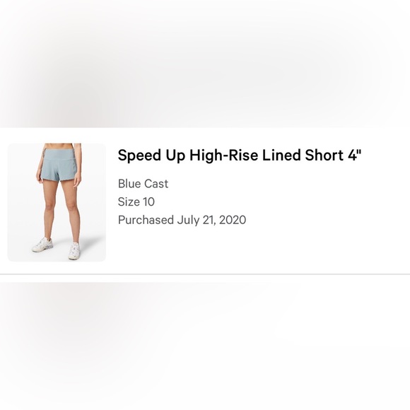 Lululemon Speed Up High Rise Lined Short 4” - Picture 4 of 4